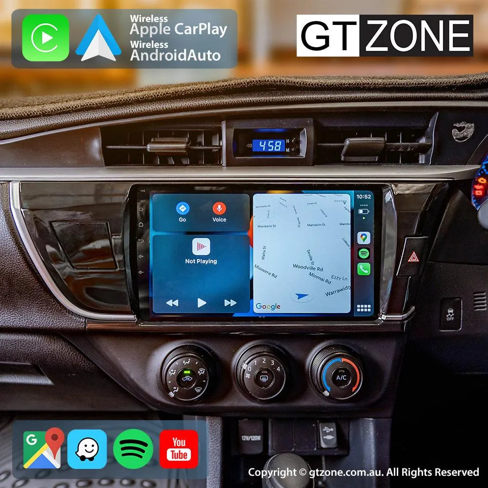 Toyota Corolla Head Unit Upgrade Kit (2013-2016) - 10inch Wireless MultiTouch Smartscreen with Apple Carplay Android Auto Toyota Corolla Head Unit Upgrade Kit (2013-2016) - 10inch Wireless MultiTouch Smartscreen with Apple Carplay Android Auto