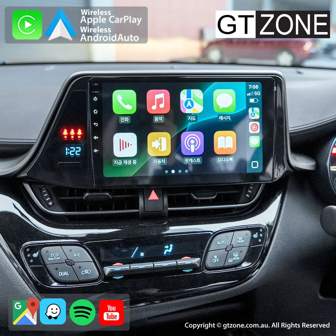 Toyota CHR Head Unit Upgrade Kit (2016-2019) - 9inch Wireless MultiTouch Smartscreen with Apple Carplay Android Auto Toyota CHR Head Unit Upgrade Kit (2016-2019) - 9inch Wireless MultiTouch Smartscreen with Apple Carplay Android Auto