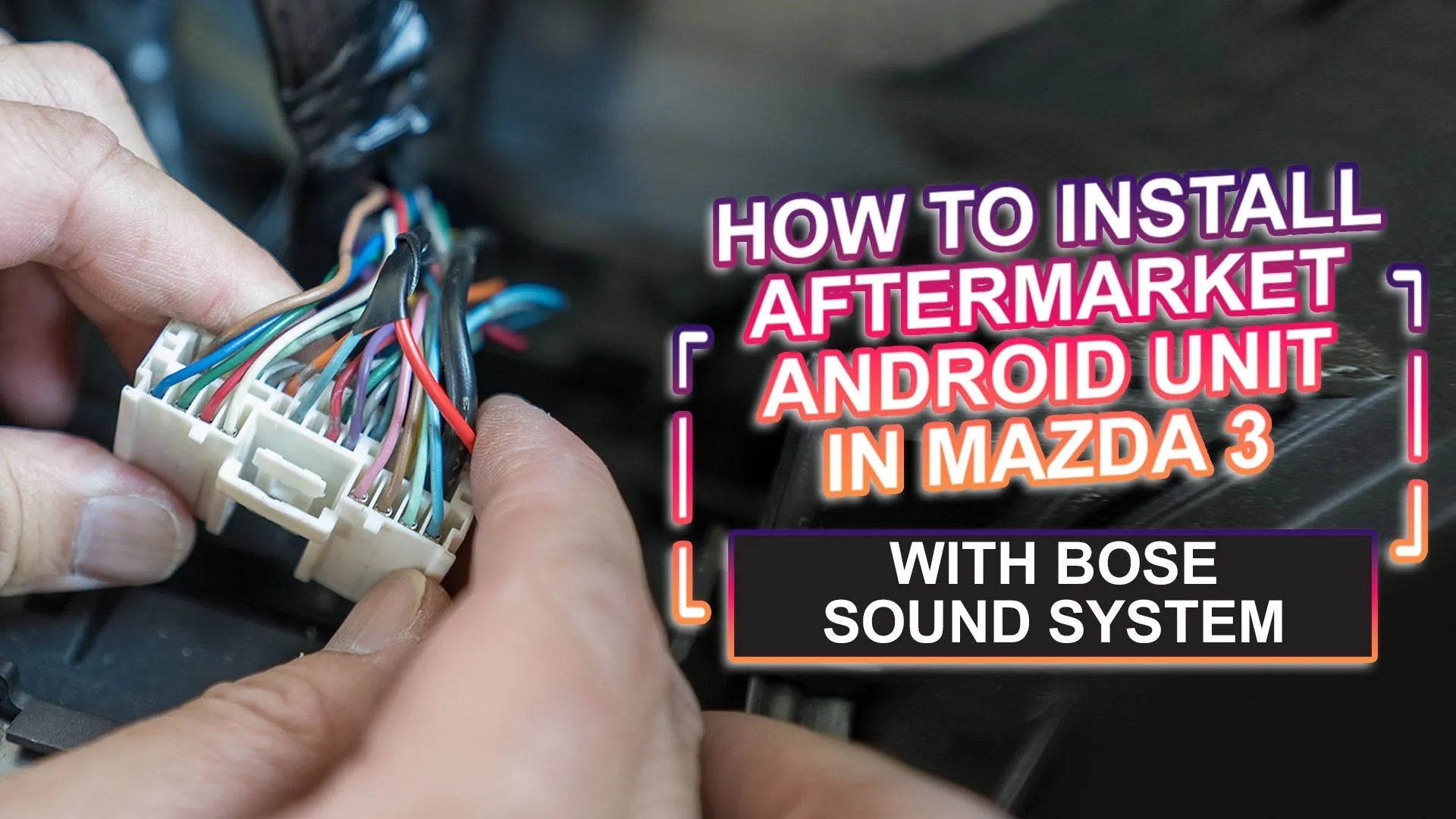 How to wire up an aftermarket android head unit to the Bose sound syst ...