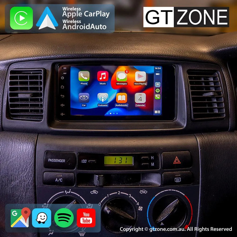 Toyota Corolla 2002 - 2007 | 7'' Apple Carplay & Android Auto Head Unit ...