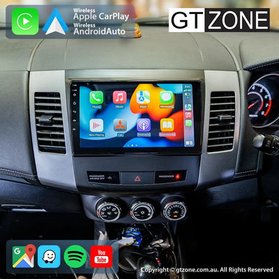 Mitsubishi Outlander Head Unit Upgrade Kit (2007-2012) - 9inch Wireless Multitouch Smartscreen with Apple Carplay Android Auto