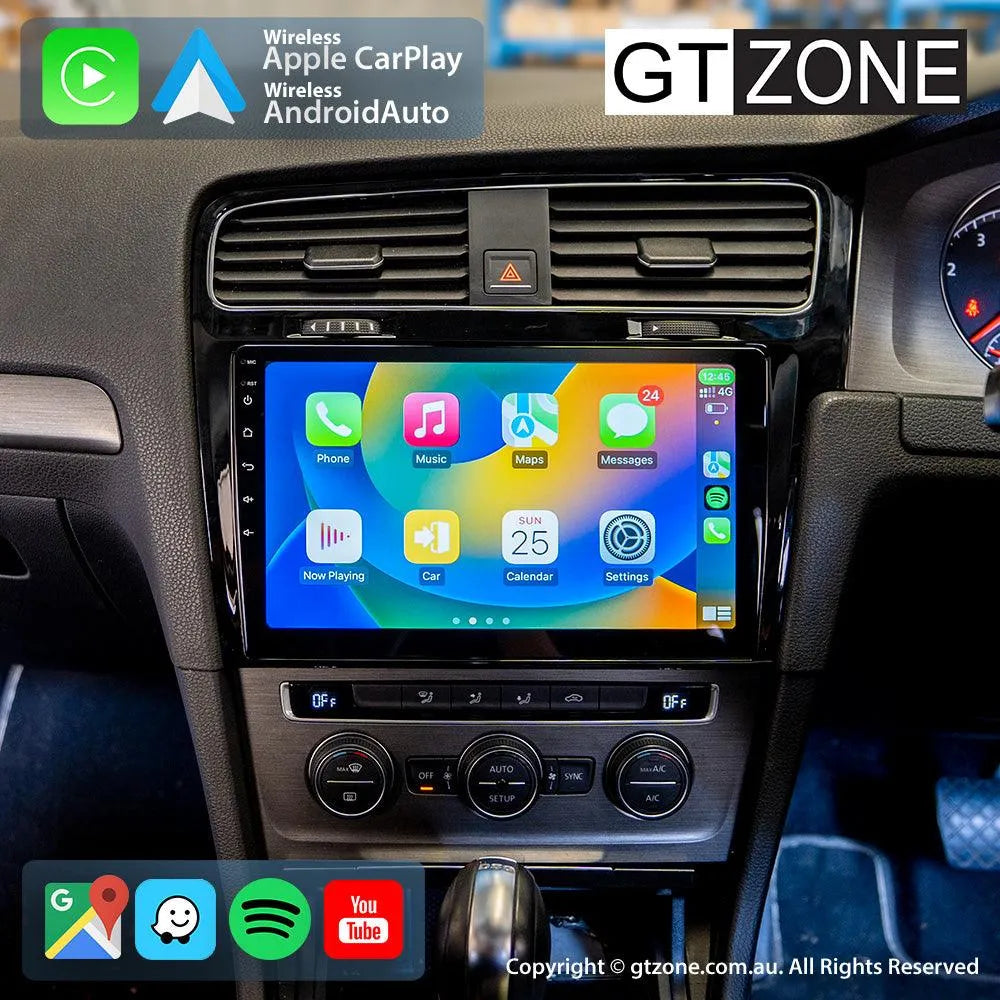 Volkswagen Golf MK7 Head Unit Upgrade Kit (2013-Present) - 10inch Wireless Multitouch Smartscreen with Apple Carplay Android Auto