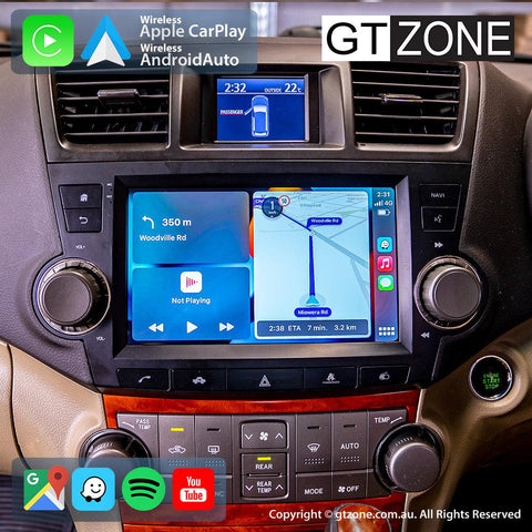 Toyota Kluger Grande Carplay Android Auto Head Unit Stereo 2007-2013