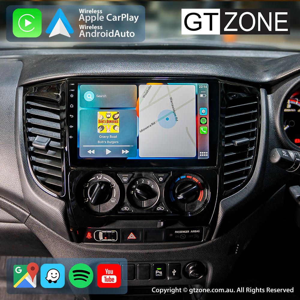 Mitsubishi Triton Manual-AC Carplay Android Auto Head Unit Stereo 2016-Present 9 inch