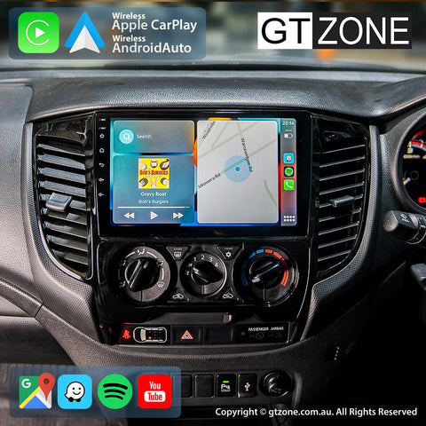 Mitsubishi Triton Manual-AC Carplay Android Auto Head Unit Stereo 2016-Present 9 inch