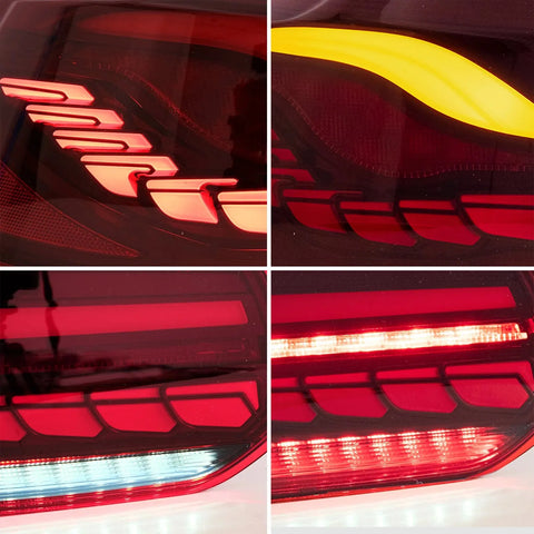 Volkswagen Golf MK6  - Vland Sequential Tail Lights Dragon Scale Style