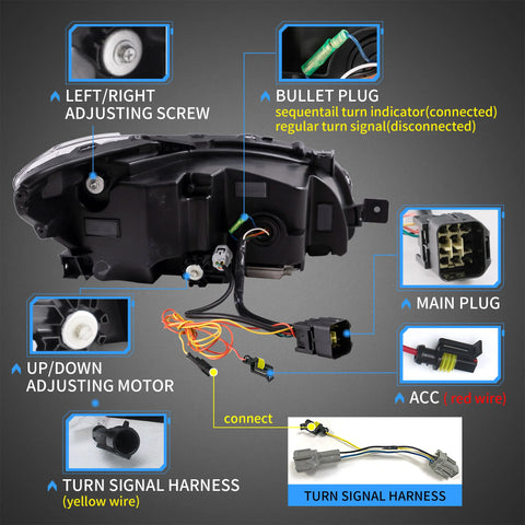 Subaru WRX 2015-2021 - Vland Sequential Head Lights