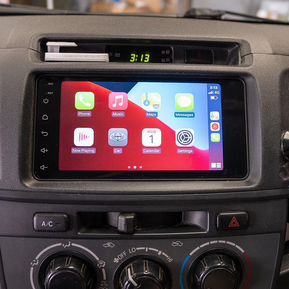 Toyota Hilux Head Unit Upgrade Kit (2005-2015) - 7inch Wireless Multitouch Smartscreen with Apple Carplay Android Auto