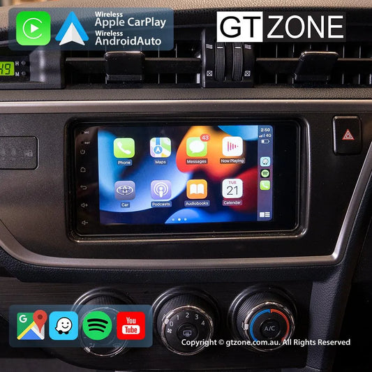 Toyota Corolla Sedan Head Unit Upgrade Kit (2012-2015) - 7inch Wireless MultiTouch Smartscreen with Apple Carplay Android Auto 1000