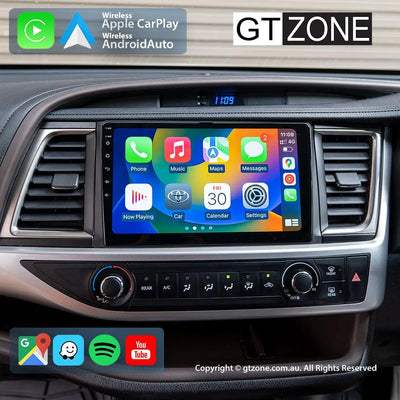 Toyota Kluger Grande Head Unit Upgrade Kit (2014-2019) - 9inch Wireless Multitouch Smartscreen with Apple Carplay Android Auto