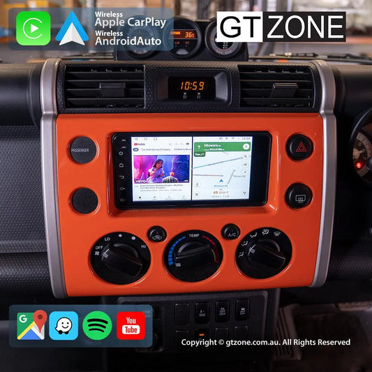 Toyota FJ-Cruiser Head Unit Upgrade Kit (2011-2015) - 7inch Wireless MultiTouch Smartscreen with Apple Carplay Android Auto