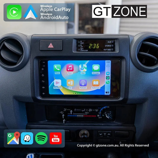 Toyota Landcruiser 200-Series Head Unit Upgrade Kit (2016-Present) - 7inch Wireless Multitouch Smartscreen with Apple Carplay Android Auto 1000