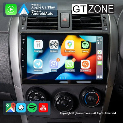 Toyota Corolla Head Unit Upgrade Kit (2007-2011) - 9inch Wireless MultiTouch Smartscreen with Apple Carplay Android Auto