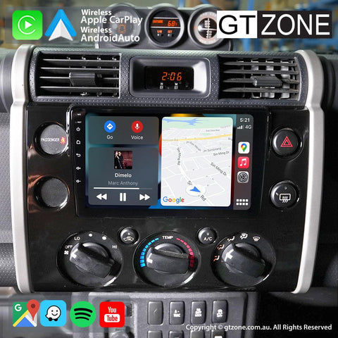 Toyota FJ-Cruiser Head Unit Upgrade Kit (2011-2015) - 9 inch Touchscreen Wireless Car Stereo with Apple Carplay & Android Auto