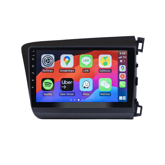 Honda Civic Head Unit Upgrade Kit (2012-2015) - 9inch Wireless Apple Carplay Android Auto 1080