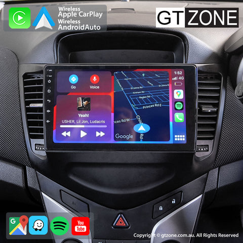 Holden Cruze Head Unit Upgrade Kit (2009-2016) - 9inch Wireless Multitouch Smartscreen with Apple Carplay Android Auto