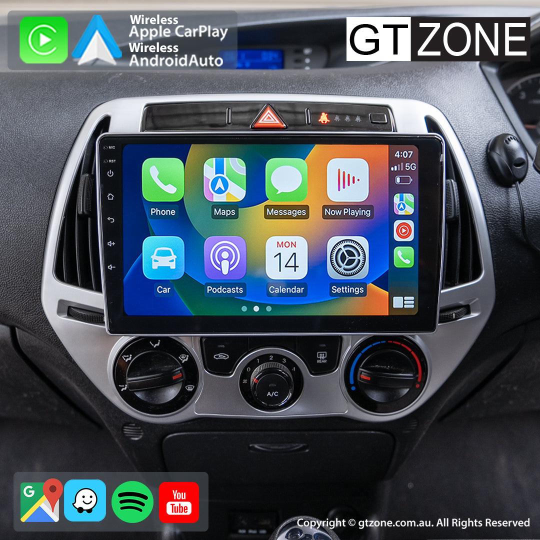 Hyundai i20 Head Unit Upgrade Kit (2014) - 9inch Wireless MultiTouch Smartscreen with Apple Carplay Android Auto