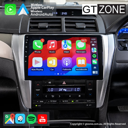 Toyota Camry Aurion Head Unit Upgrade Kit (2015-2018) - 10inch Wireless MultiTouch Smartscreen with Apple Carplay Android Auto (Copy) 1080