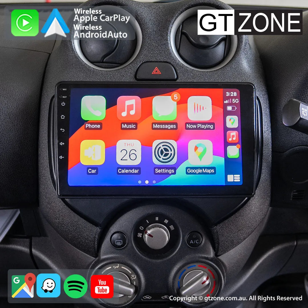 Nissan Micra (2010-2015) Car Stereo Upgrade Kit - 9" Head Unit with Apple Carplay & Android Auto