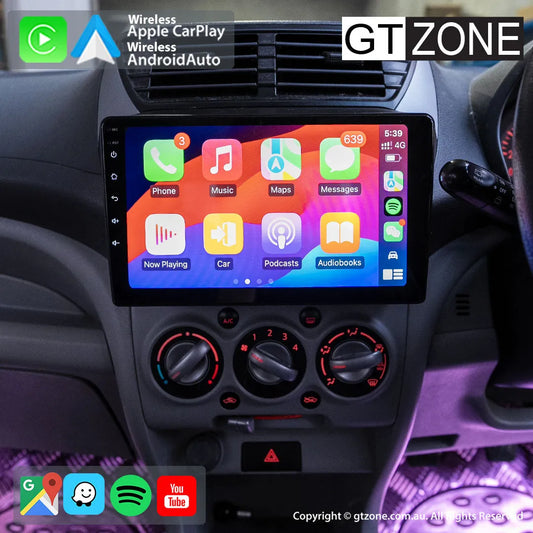 Suzuki Alto Head Unit Upgrade Kit (2009-2014) - 9inch Wireless Multitouch Smartscreen with Apple Carplay Android Auto 1080