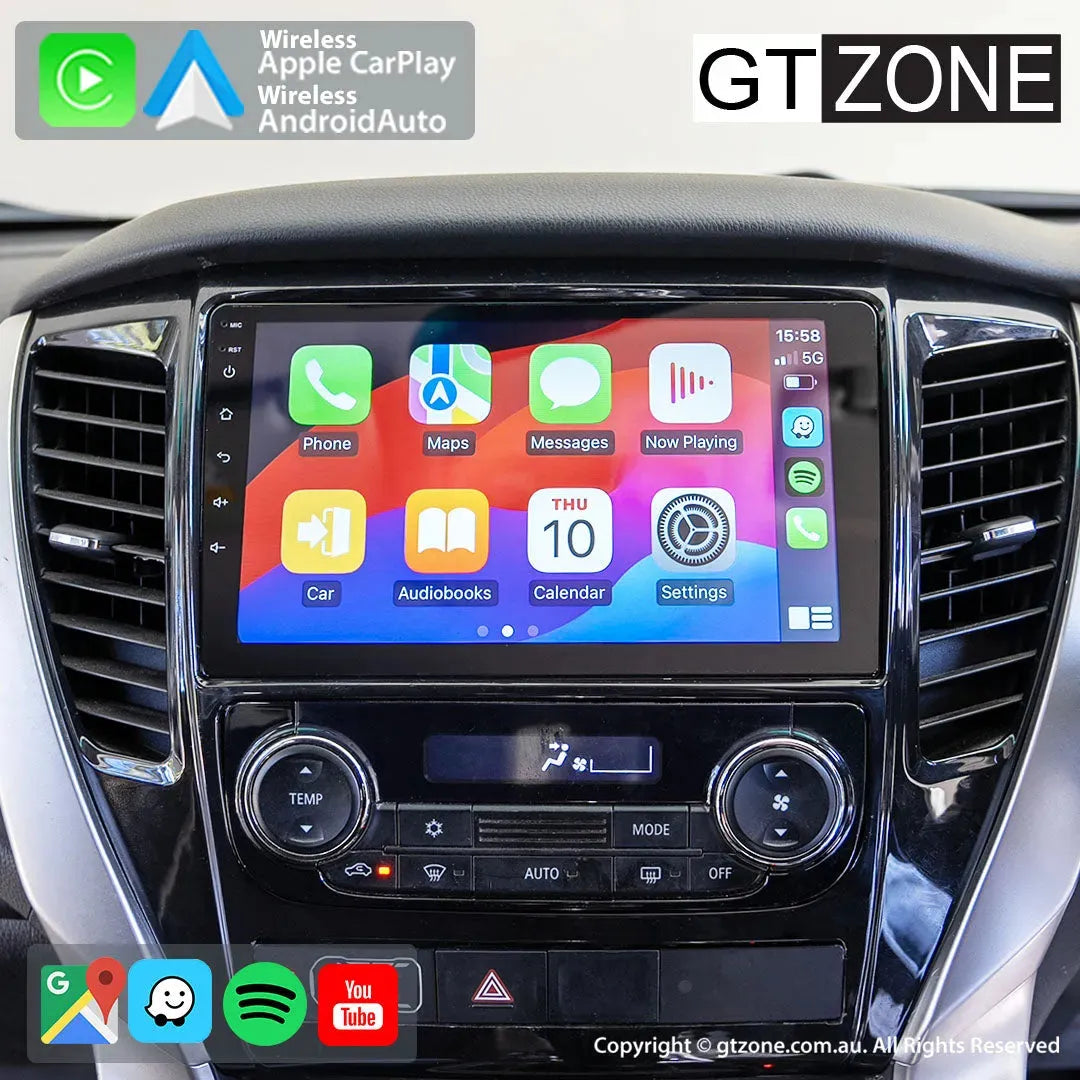 Mitsubishi Pajero Head Unit Upgrade Kit (2020-Present) - 9inch Wireless Multitouch Smartscreen with Apple Carplay Android Auto