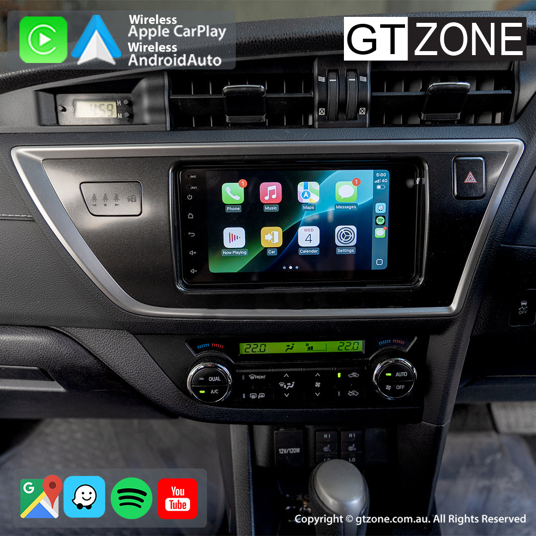 Toyota Corolla Hatchback Head Unit Upgrade Kit (2012-2015) - 7inch Stereo with Wireless Apple Carplay Android Auto