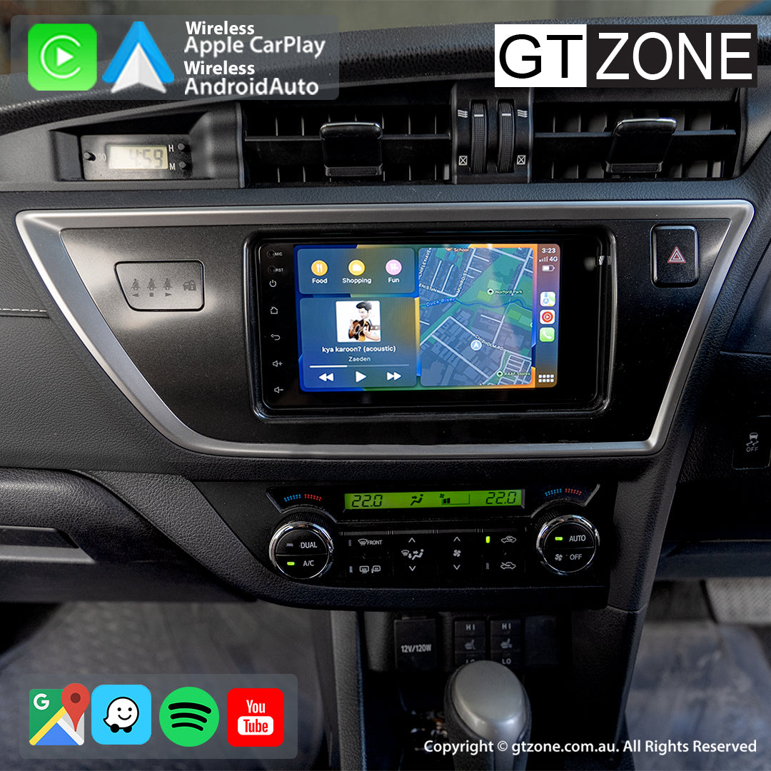 Toyota Corolla Hatchback Head Unit Upgrade Kit (2012-2015) - 7inch Stereo with Wireless Apple Carplay Android Auto