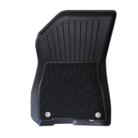 Tesla Model 3 All Weather Waterproof TPE Passenger Floor Mat with removable anti-slip carpet.