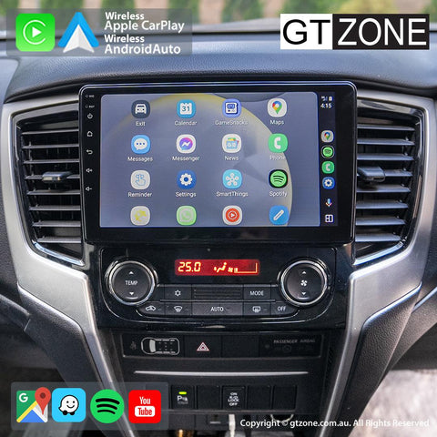 Mitsubishi Triton Head Unit Upgrade Kit (2019-2023) - 9inch Wireless Multitouch Smartscreen with Apple Carplay Android Auto