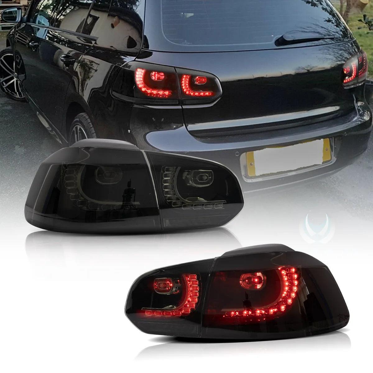 VW Golf Mk6 Sequential Red LED Tail Lights Vland - gtzone