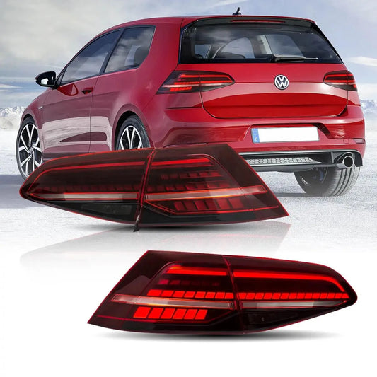 Volkswagen Golf MK7 MK7.5 Hatchback Vland LED Tail Lights with Sequential Turn Signal - gtzone 1200