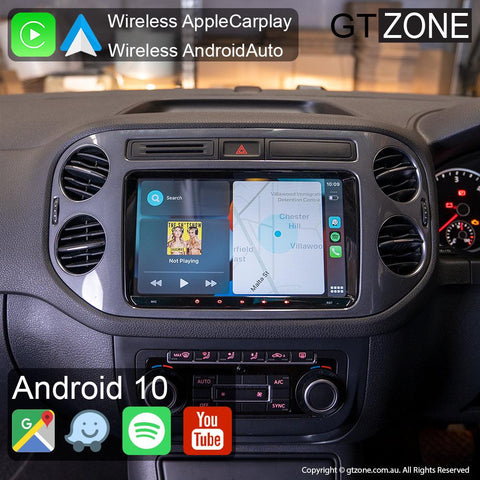 Volkswagen Tiguan Carplay Android Auto Head Unit Stereo 2008-2014 9 inch - gtzone
