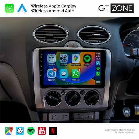 Ford Focus Carplay Android Auto Head Unit Stereo 2005-2011 9 inch