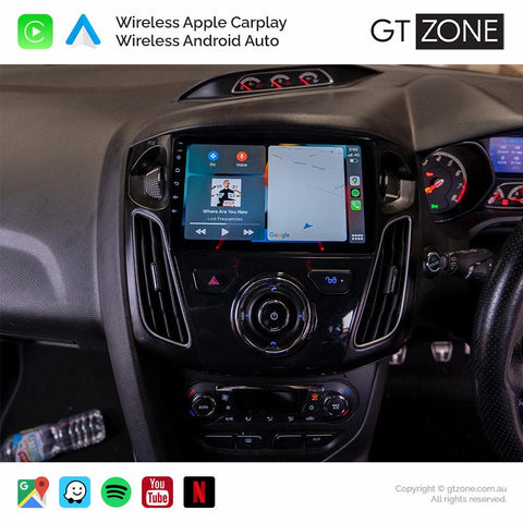 Ford Focus Carplay Android Auto Head Unit Stereo 2012-2018 9 inch