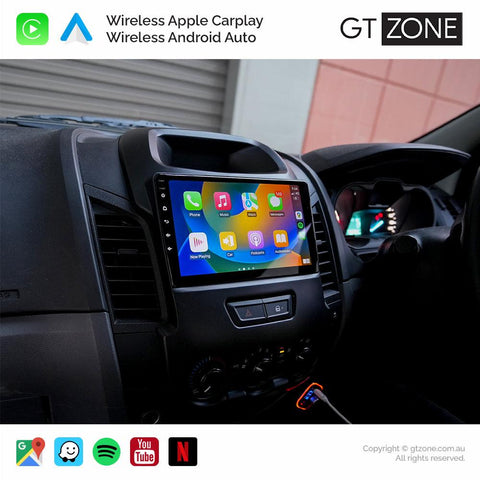 Ford Ranger Head Unit Upgrade Kit (2012-2015) - 9inch Wireless Multitouch Smartscreen with Apple Carplay Android Auto