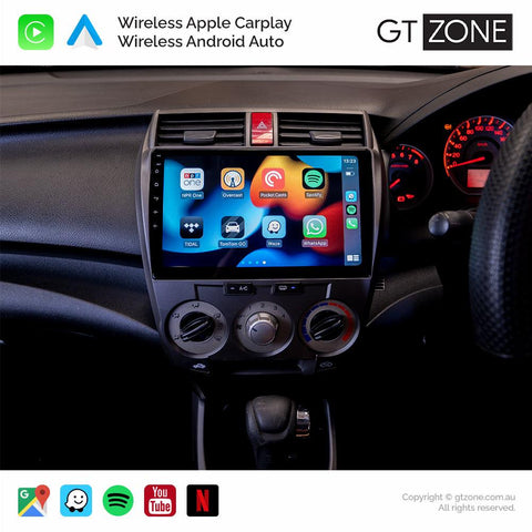 Honda City Carplay Android Auto Head Unit Stereo 2009-2012 10 inch - gtzone