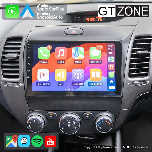 Kia Cerato Head Unit Upgrade Kit (2013-2018) - 9inch Wireless Multitouch Smartscreen with Apple Carplay Android Auto 1080