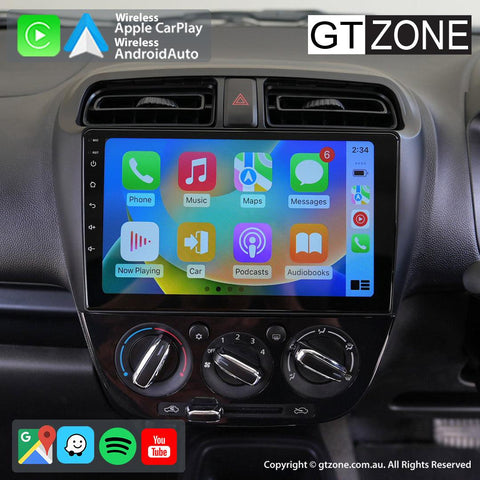 Mitsubishi Mirage Head Unit Upgrade Kit (2012-2020) - 9inch Wireless Multitouch Smartscreen with Apple Carplay Android Auto