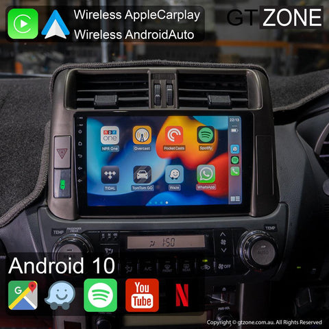 Toyota Prado 150-Series Carplay Android Auto Head Unit Stereo 2009-2013 - gtzone